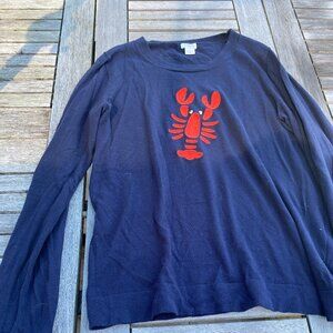 J Crew Factory Teddie Sweater, Sz M, Lobster